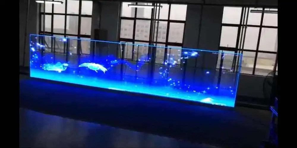 P3.97-7.81 LED ভিডিও ওয়াল ডিসপ্লে ভাড়া স্বচ্ছ পূর্ণ রঙ