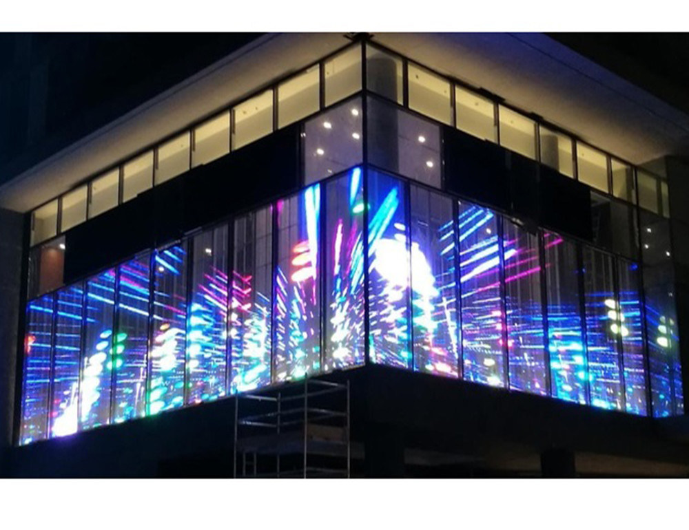 P2.6-5.2 HD স্বচ্ছ এলইডি ডিসপ্লে প্যানেল 2500nits ঝুলন্ত ইনস্টলেশন