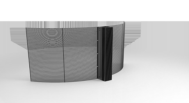 P2.6-5.2 HD স্বচ্ছ এলইডি ডিসপ্লে প্যানেল 2500nits ঝুলন্ত ইনস্টলেশন