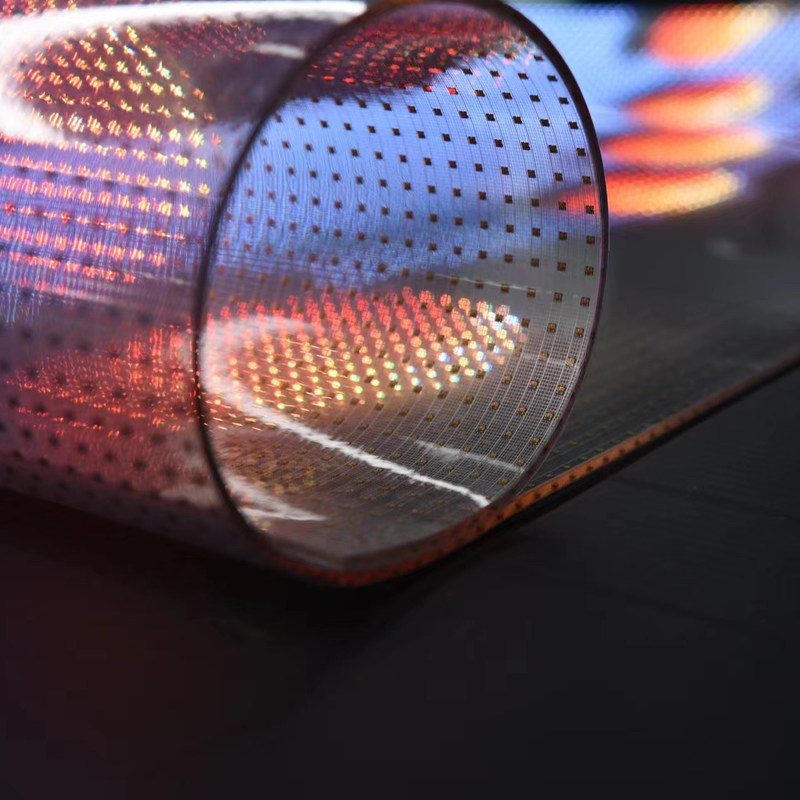 ইনডোর ওয়াটারপ্রুফ ট্রান্সপারেন্ট এলইডি সিগনেজ, মাল্টিকলার এলইডি ট্রান্সপারেন্ট ফিল্ম স্ক্রিন