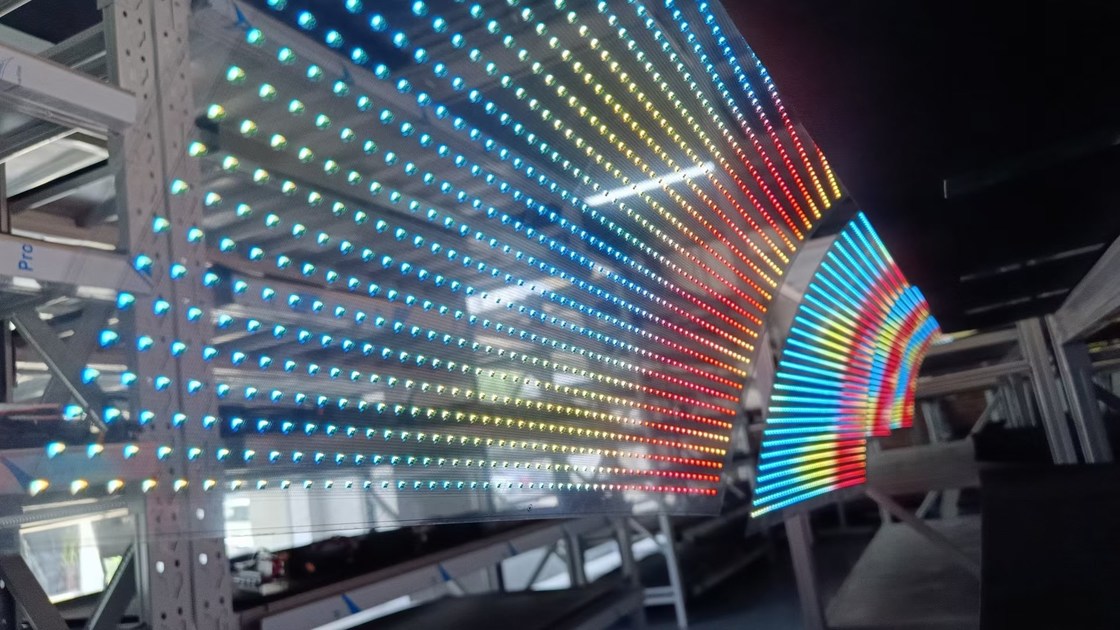 ইনডোর ওয়াটারপ্রুফ ট্রান্সপারেন্ট এলইডি সিগনেজ, মাল্টিকলার এলইডি ট্রান্সপারেন্ট ফিল্ম স্ক্রিন