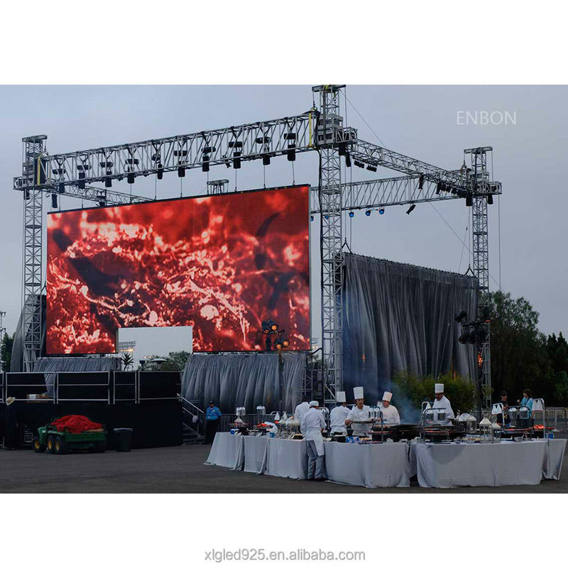 আউটডোর স্টেজ ভাড়া LED ডিসপ্লে P2.97mm IP65 জলরোধী 5000cd/Sqm