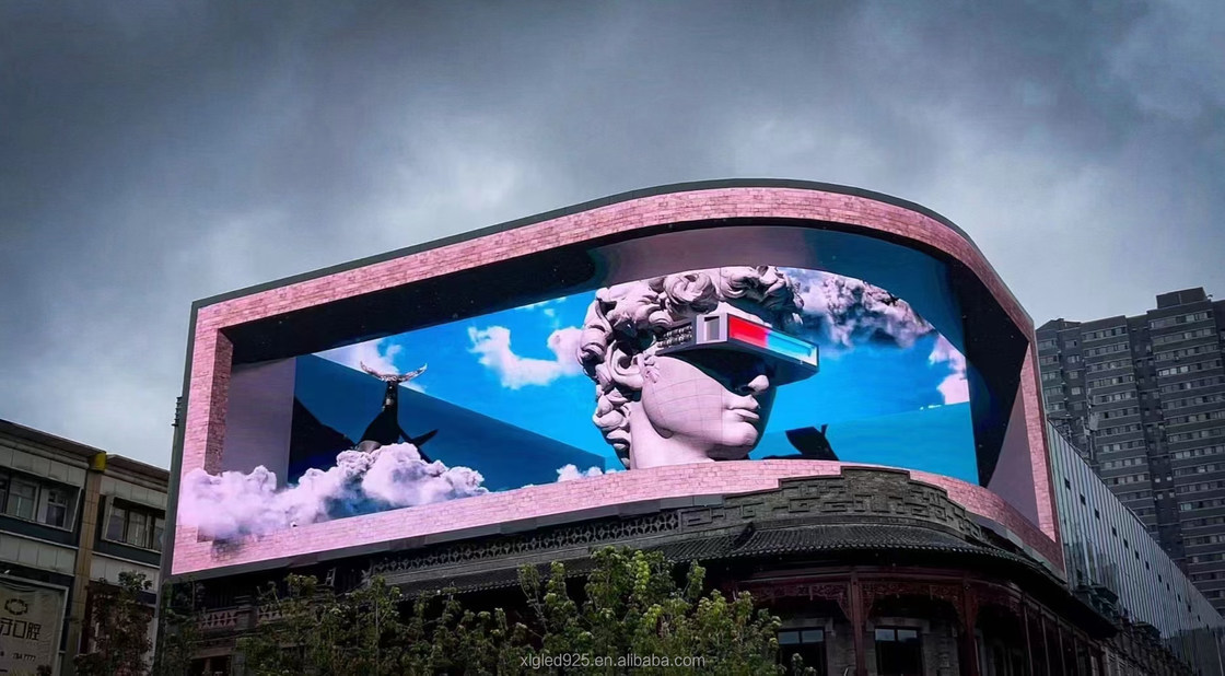 ISO9001 3D আউটডোর এলইডি স্ক্রিনস Multicolor P4.81 বিজ্ঞাপনের জন্য