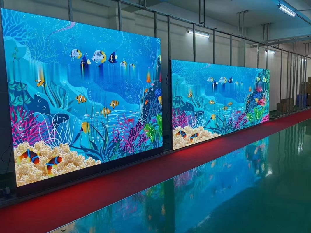 1000 বিট স্টেজ ব্যাকগ্রাউন্ড এলইডি স্ক্রিন মাল্টিপার্পাস অ্যালুমিনিয়াম উপাদান